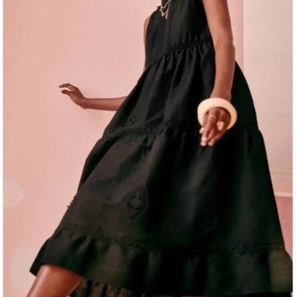 Sezane Zarri Dress Black - Size 2 - Picture 1 of 11